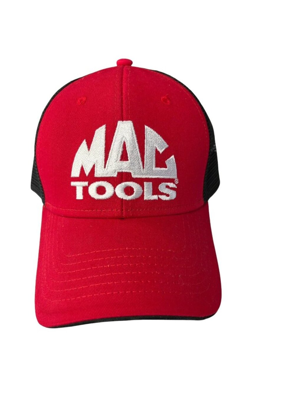 Mac Tools Trucker Hat Cap Embroidered Logo Snapback Red Black